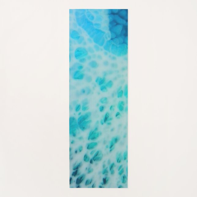 Blue Crush - Abstract Coastal Artwork  Yogamatte (Vorderseite)