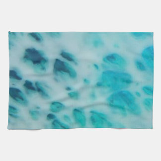 Blue Crush - Abstrakte Küstenkunst Geschirrtuch