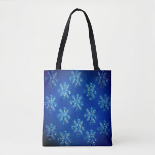 Blue Crystal Snowflakes