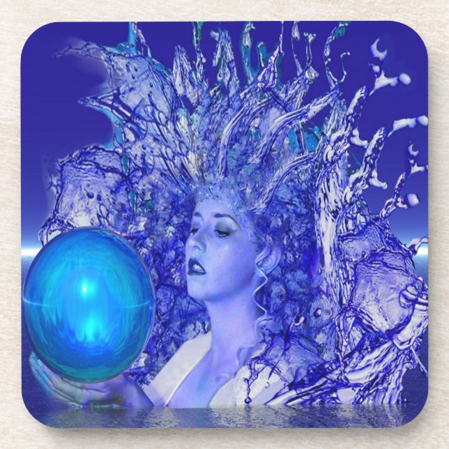 Blue Crystal Untersetzer (Vorderseite)
