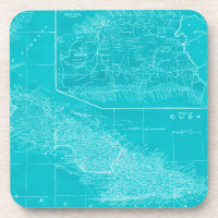 Blue Cuba Map