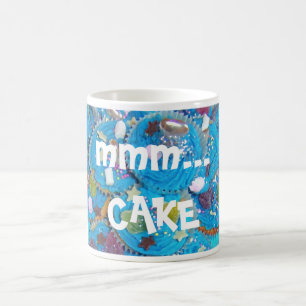 Blue Cupcakes 'mmm...cake-Tasse Tasse