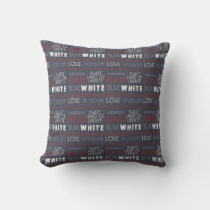 Blue Custom Americana Pillow Kissen