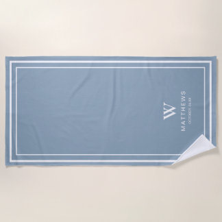 Blue Custom Beach Towel  Strandtuch