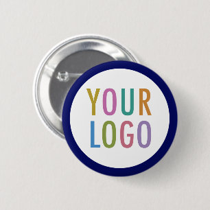 Blue Custom Button Back Button mit Logo No Minimum