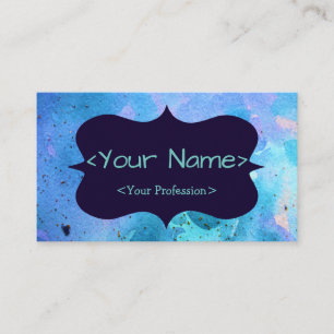 Blue Customizable Spiritual Business Card Visitenkarte