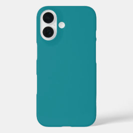 Blue Cyan Aquamarin Türkis Frühjahr Saison solide  iPhone 16 Hülle