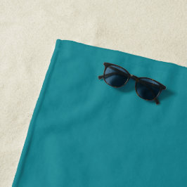 Blue Cyan Aquamarin Türkis Frühjahr Saison solide Strandtuch