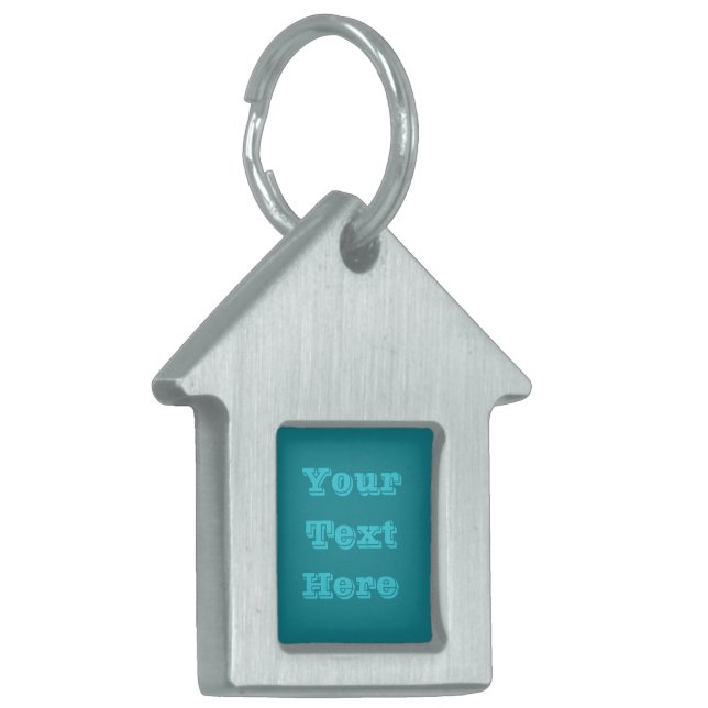 Blue Cyan Aquamarin Türkis Frühjahr Saison solide  Tiermarke (Vorderseite links)