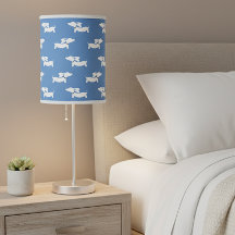 Blue Dackel Zuhause Office WFH Lamp