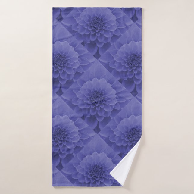 Blue Dahlia Badehandtuch (Badehandtuch)