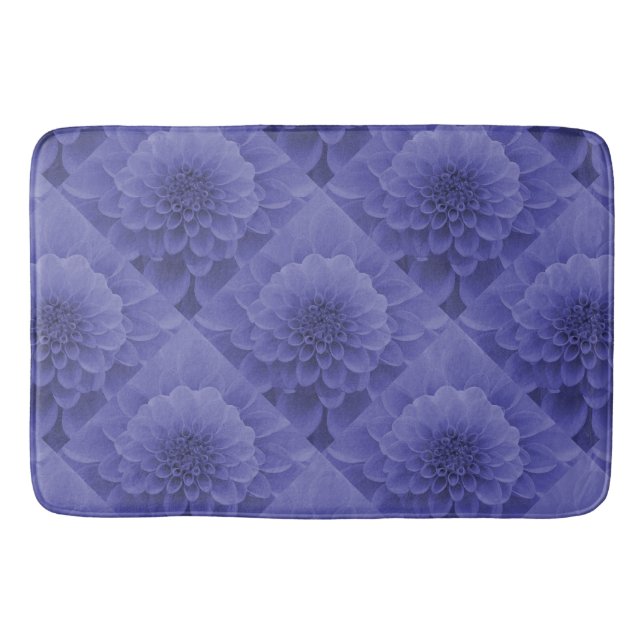 Blue Dahlia Badematte (Vorderseite)