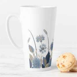 Blue Dahlias Cornflower Milchtasse