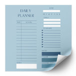 Blue Daily Planer To Do List Stilvoll Notizblock<br><div class="desc">Steigern Sie Ihre Produktivität mit diesem schlanken,  blauen Tagesplaner für Listen-Notizblock. Perfekt für die Organisation von Aufgaben mit Stil.</div>