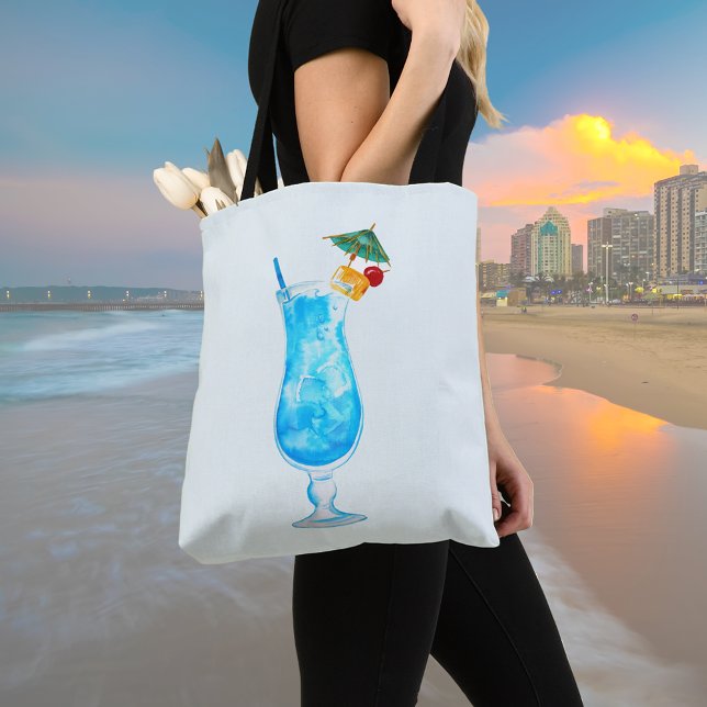 Blue Daiquiri Pale Blue Tote Bag (Von Creator hochgeladen)
