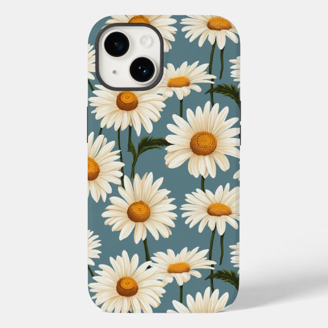 Blue Daisies Case-Mate iPhone Hülle (Rückseite)