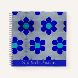 Blue Daisies Dankesblatt Notizbuch