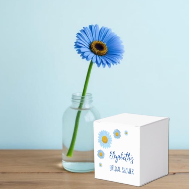 Blue Daisies Floral Brautparty Geschenkschachtel (Von Creator hochgeladen)