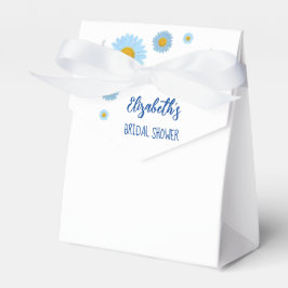 Blue Daisies Floral Brautparty Geschenkschachtel