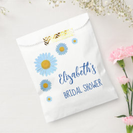 Blue Daisies Floral Brautparty Geschenktütchen