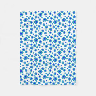 Blue Daisies   Floral Repetierendes Muster Fleecedecke