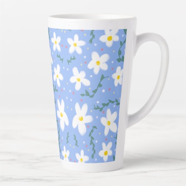 Blue Daisies Milchtasse (Rechts)