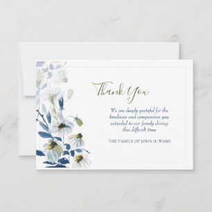 Blue Daisis Beileid Vielen Dank, dass Sie die Kart Dankeskarte