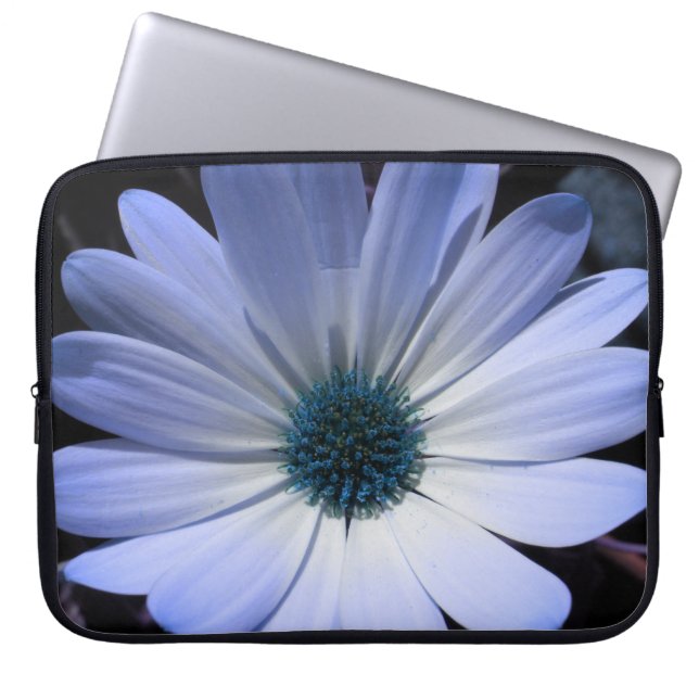 Blue Daisy Blume Notebook-Tasche Laptopschutzhülle (Vorderseite)