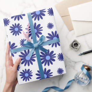 Blue Daisy Geschenkpapier