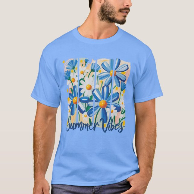 Blue Daisy T-Shirt (Vorderseite)