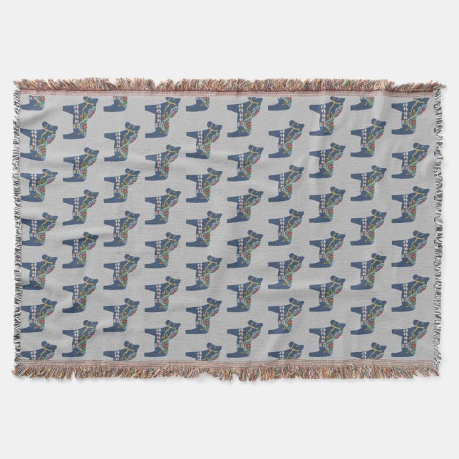 Blue Dala Horse Decke (Vorderseite)