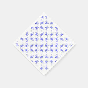 Blue Dala Pferde Serviette