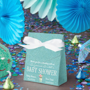 Blue Damask Baby Dusche Fevor Box Geschenkschachtel