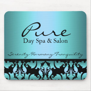 Blue Damask Mousepad