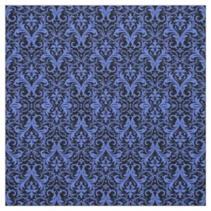 Blue Damask Stoff