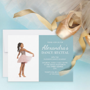 Blue Dance Erwägungsgrund Foto Einladung