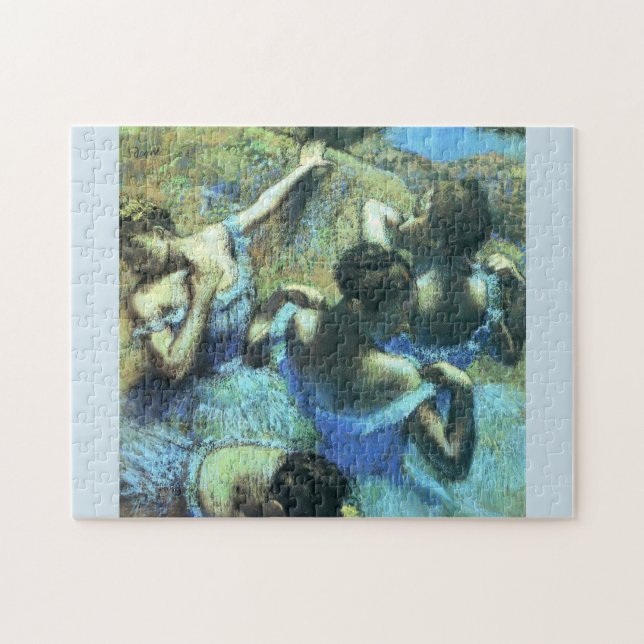 Blue Dancers von Edgar Degas Puzzle (Horizontal)