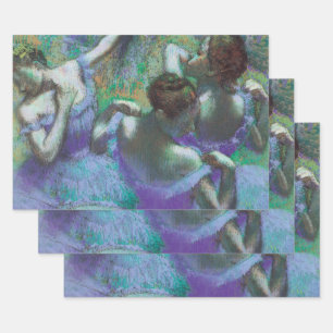 Blue Dancers von Edgar Degas, Vintager Impressioni Geschenkpapier Set