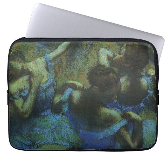 Blue Dancers von Edgar Degas, Vintager Impressioni Laptopschutzhülle (Vorderseite)