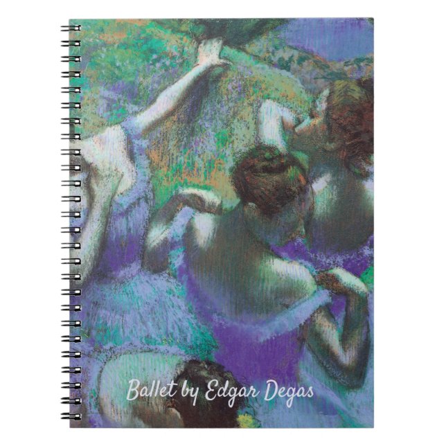 Blue Dancers von Edgar Degas, Vintager Impressioni Notizblock (Vorderseite)