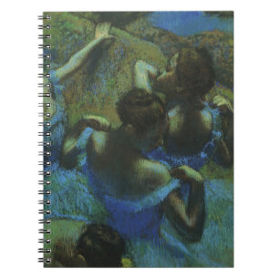 Blue Dancers von Edgar Degas, Vintager Impressioni Notizblock