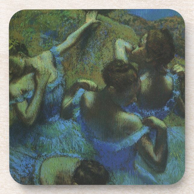 Blue Dancers von Edgar Degas, Vintager Impressioni Untersetzer (Vorderseite)