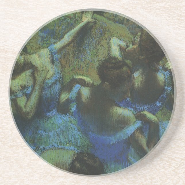 Blue Dancers von Edgar Degas, Vintager Impressioni Untersetzer (Vorne)