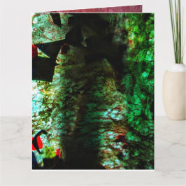 Blue dark texture Folded Greeting Card,Calm color Karte