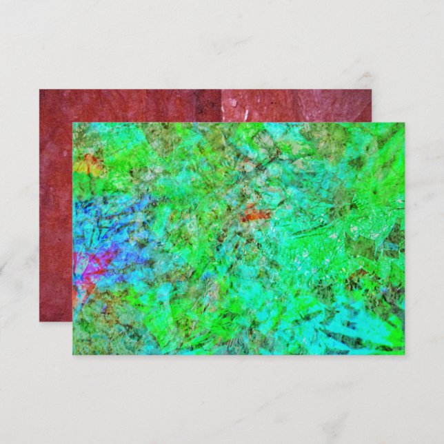 Blue darkness abstract invitation,Abstract blue In Einladung (Vorne/Hinten)