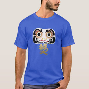 Blue Daruma: Gesundheit und Langlebigkeit T-Shirt
