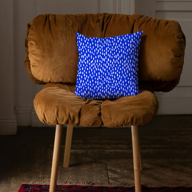Blue Dashely Bright Kissen (Blue Dashingly Bright Throw Pillow)