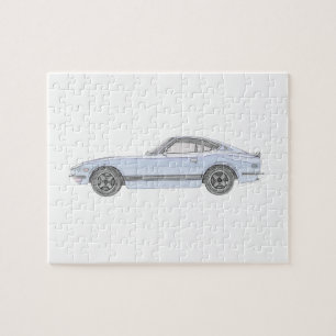 Blue Datsun 240Z Stift Rendering Puzzle
