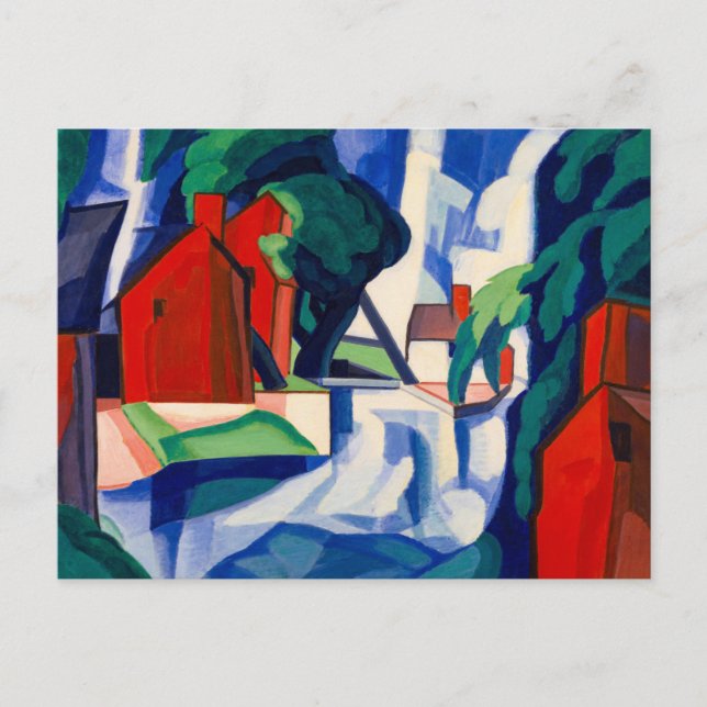 Blue Day, 1930 von Oscar Bluemner Postkarte (Vorderseite)