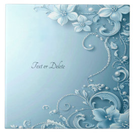 Blue Decorative Floral Ceramic Tile Fliese